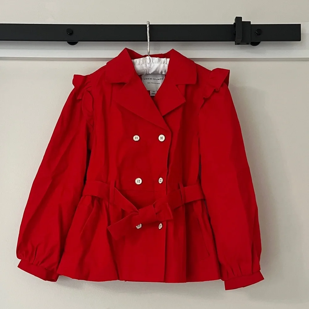 Janie and Jack • Scarlet Pea Coat for Kids - Picture 2 of 5